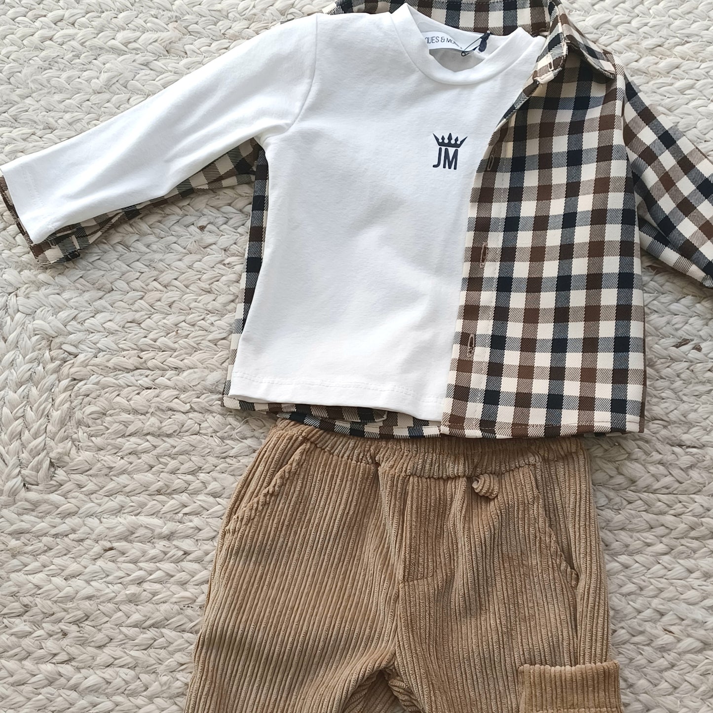 Jacques & Monique - Completo camicia, t-shirt e pantalone