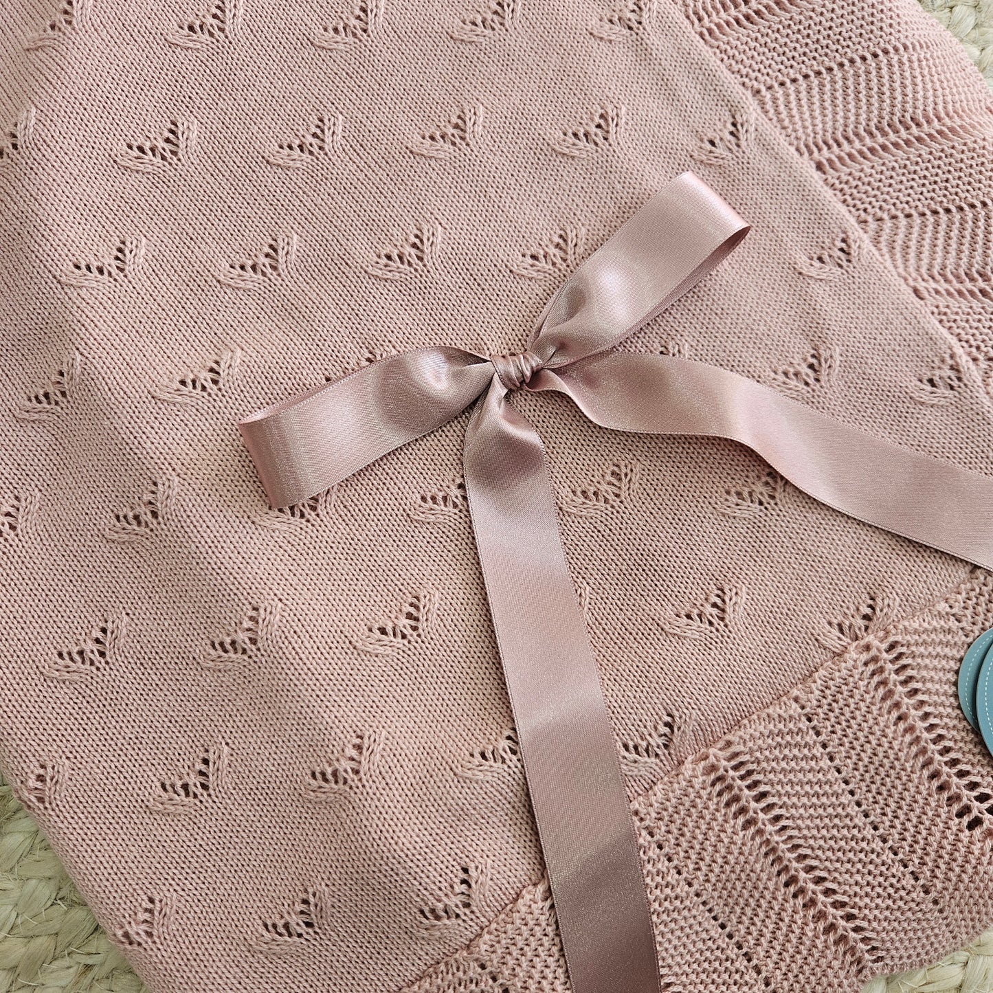 JULIANA - Coperta in filo con fiocco