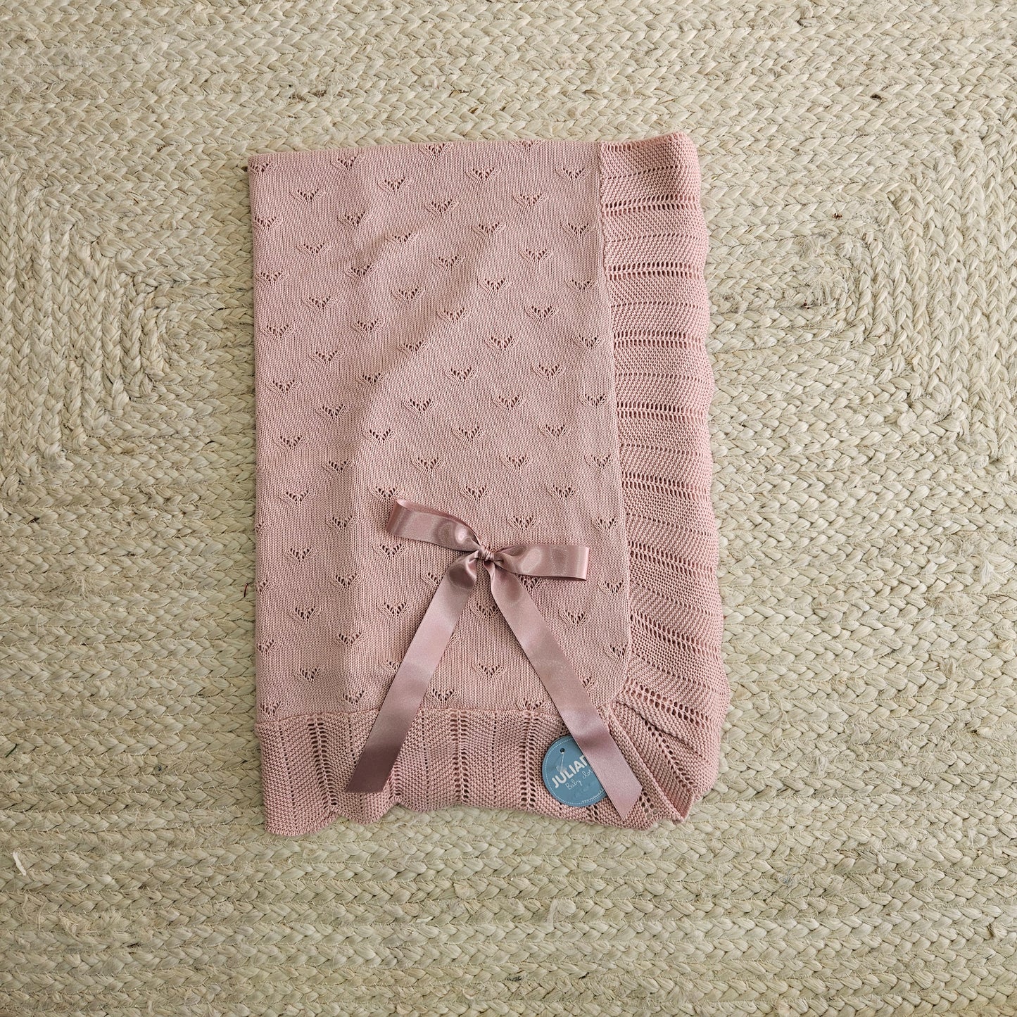 JULIANA - Coperta in filo con fiocco