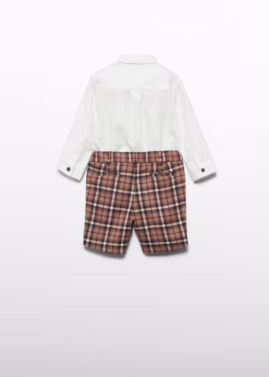 Abel & Lula - Completo camicia, bermuda quadri