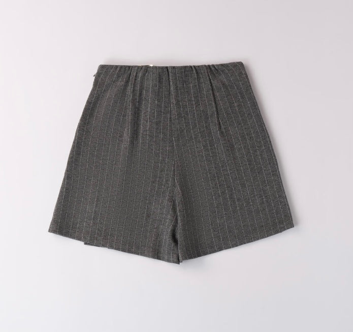 i DO - Short gessato fibbia