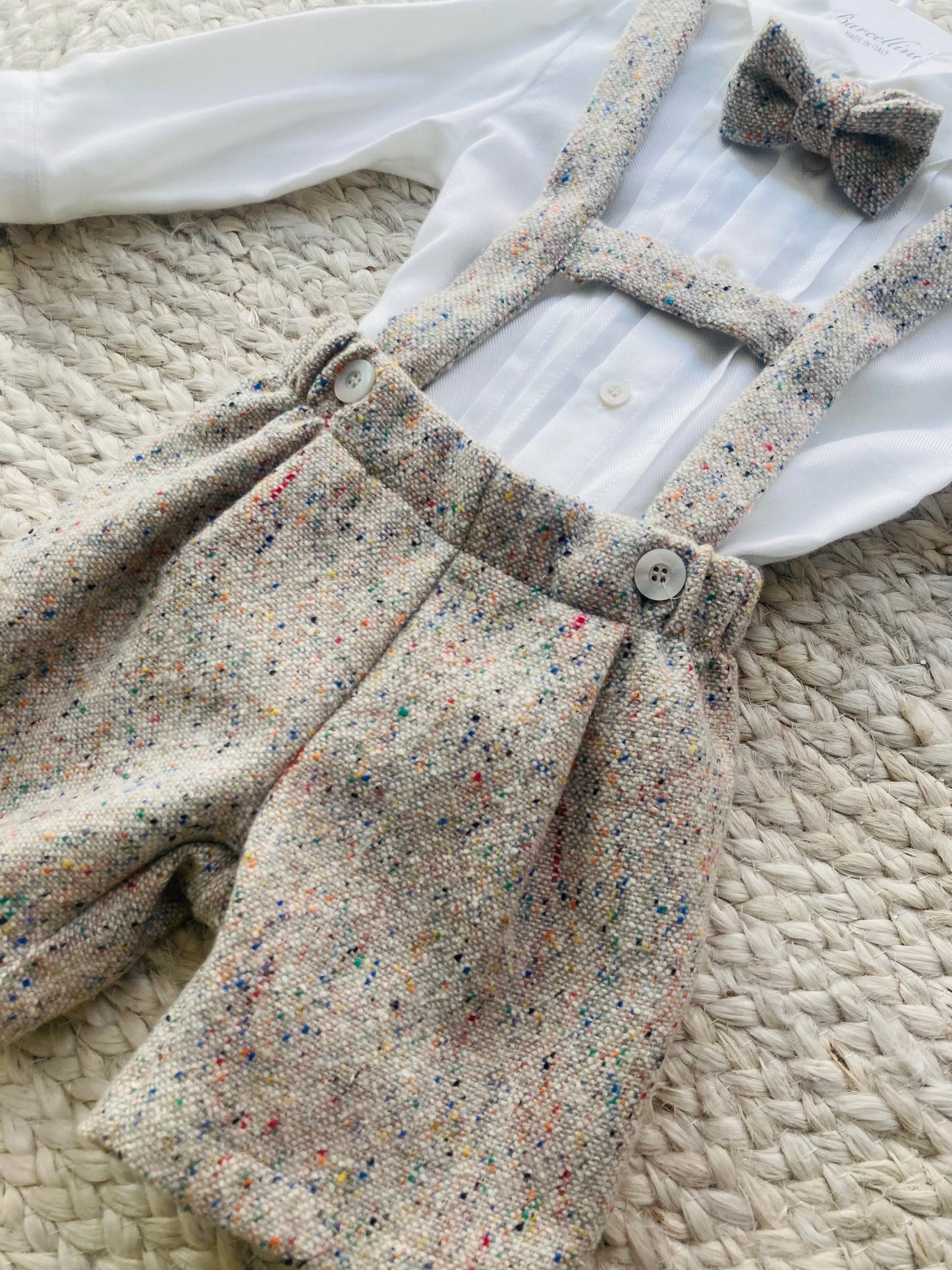 Barcellino - Completo tre pezzi ,camcia, salopette, pappion