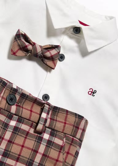 Abel & Lula - Completo camicia, bermuda quadri