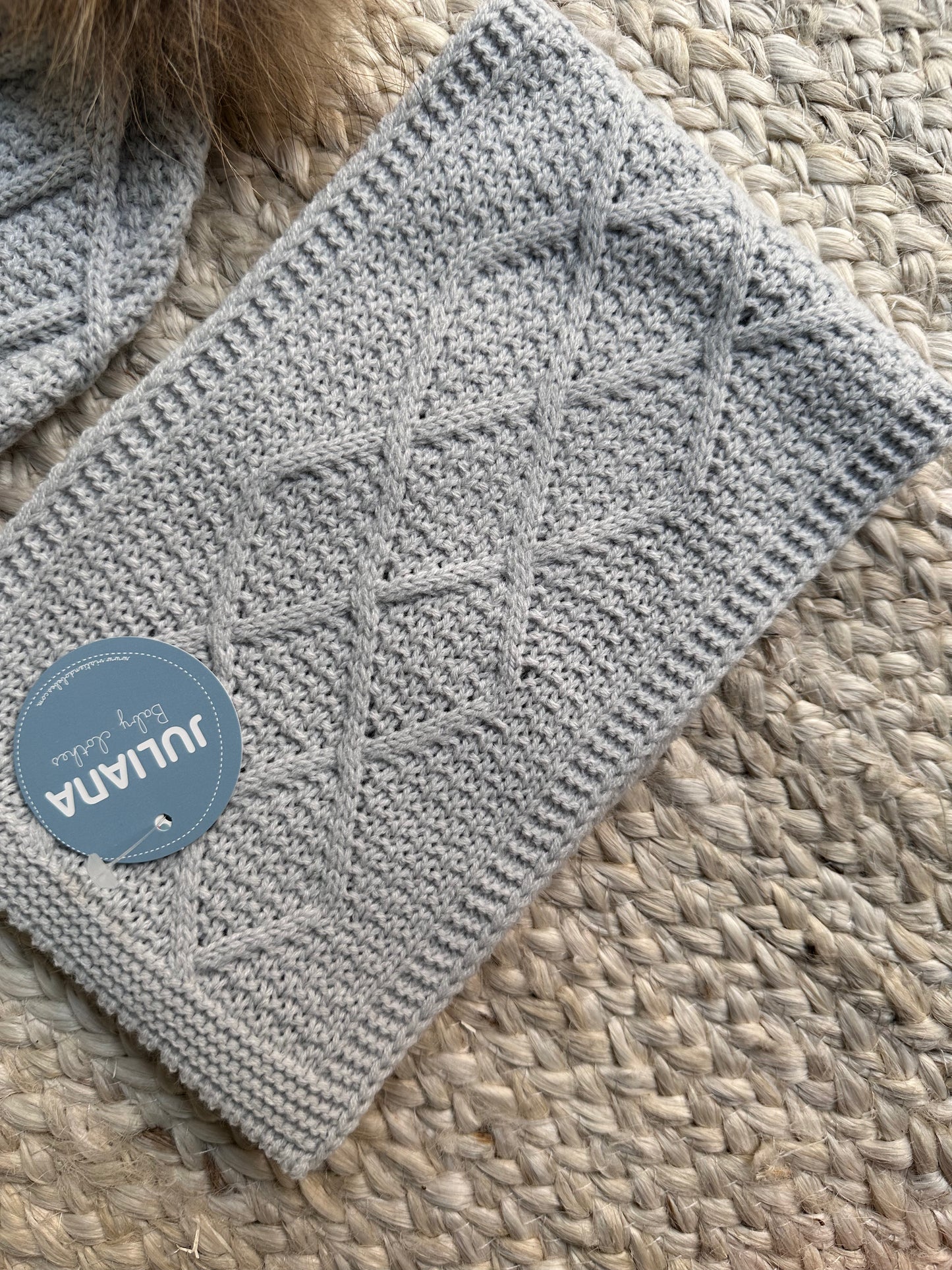 JULIANA - Set cappello e sciarpa pon pon