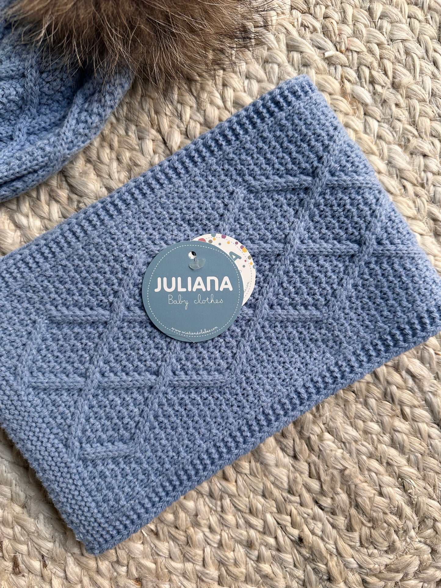 JULIANA - Set cappello e sciarpa pon pon