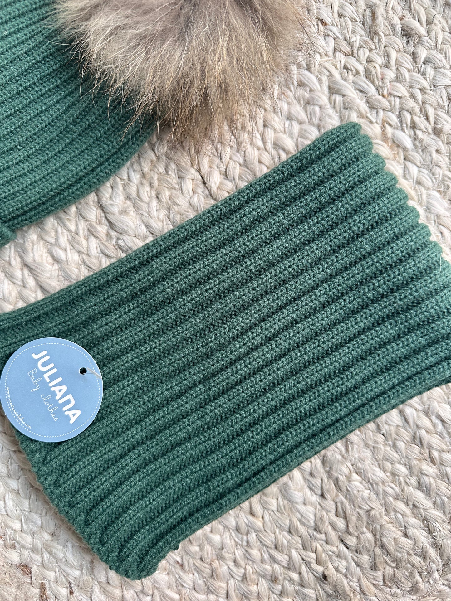 JULIANA - Set cappello e sciarpa pon pon