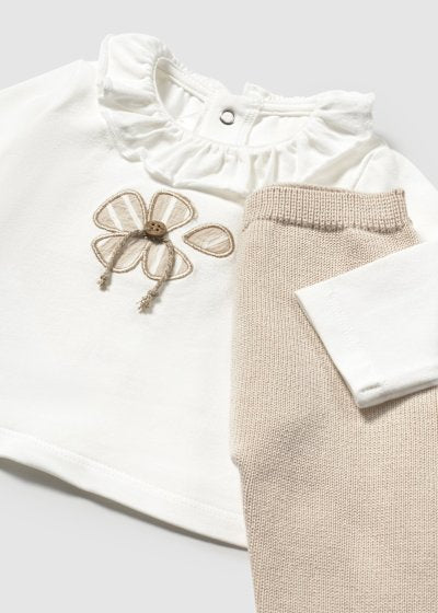 mayoral - Set cardigan, maglia e ghettina senza piedini in filo