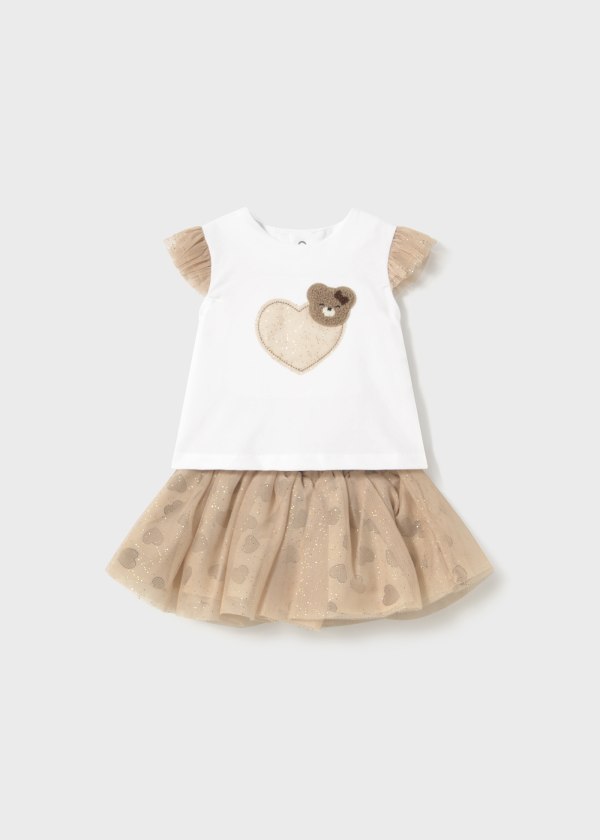 mayoral - Completo t-shirt con gonna tulle