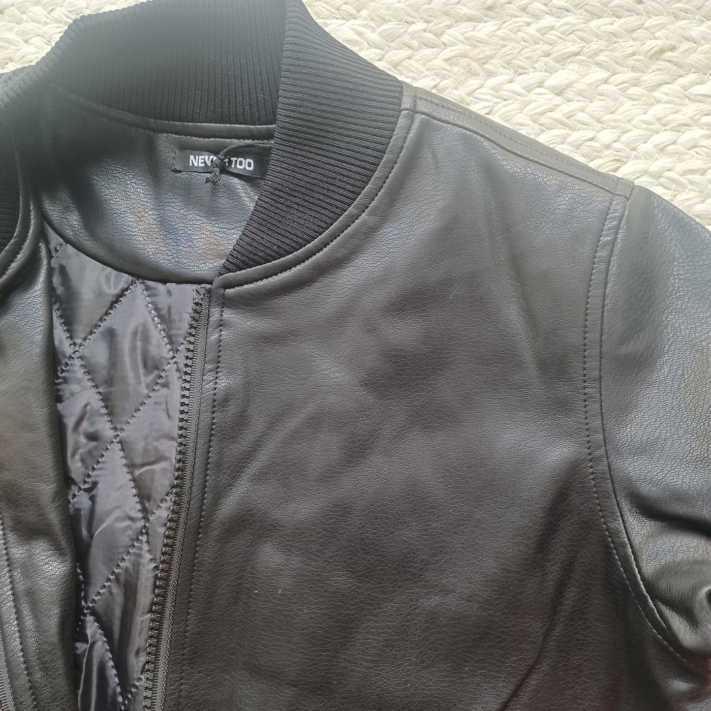 NEVER TOO - Giubbino ecopelle