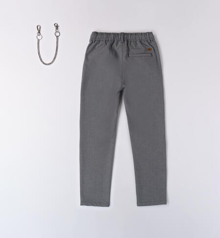 i DO - Pantalone microfantasia con catena