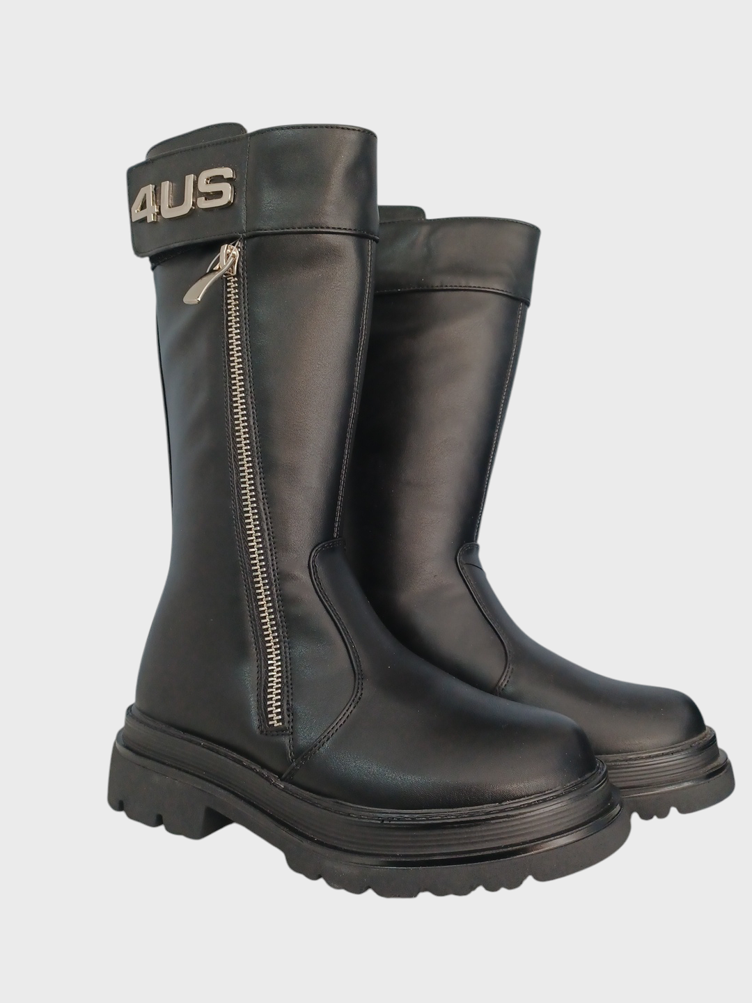 PACIOTTI 4US - Stivale alto cerniera logo
