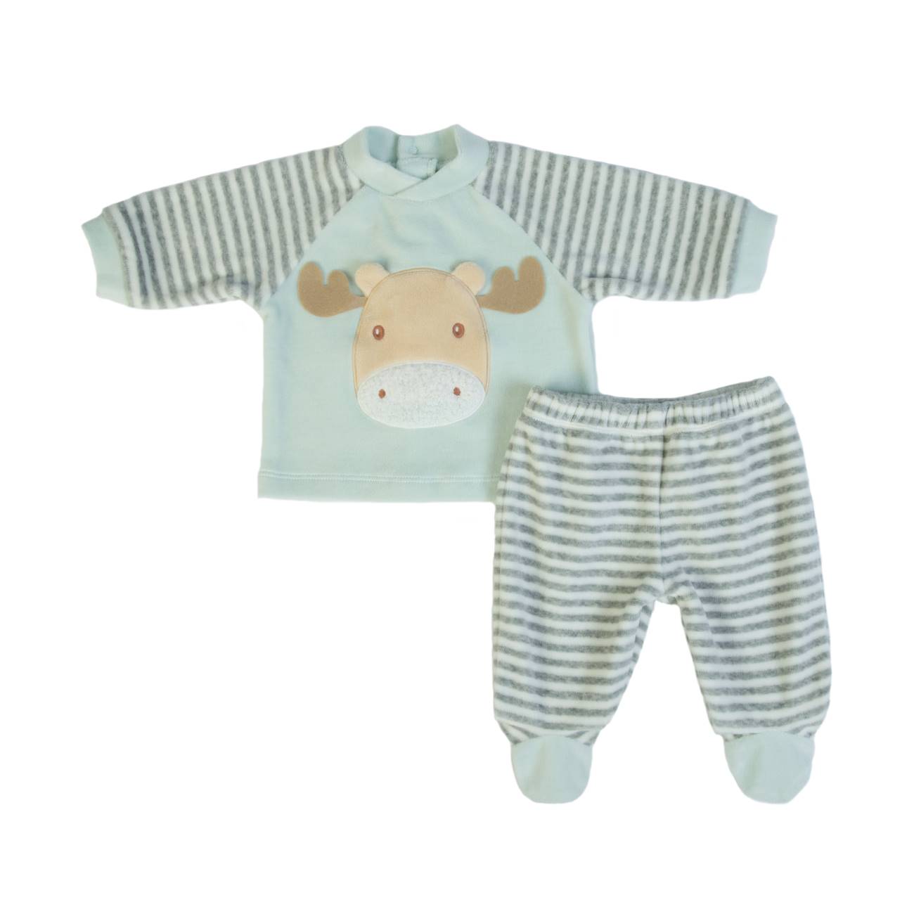 FS Baby - Tutina 2 pezzi verde/grigio