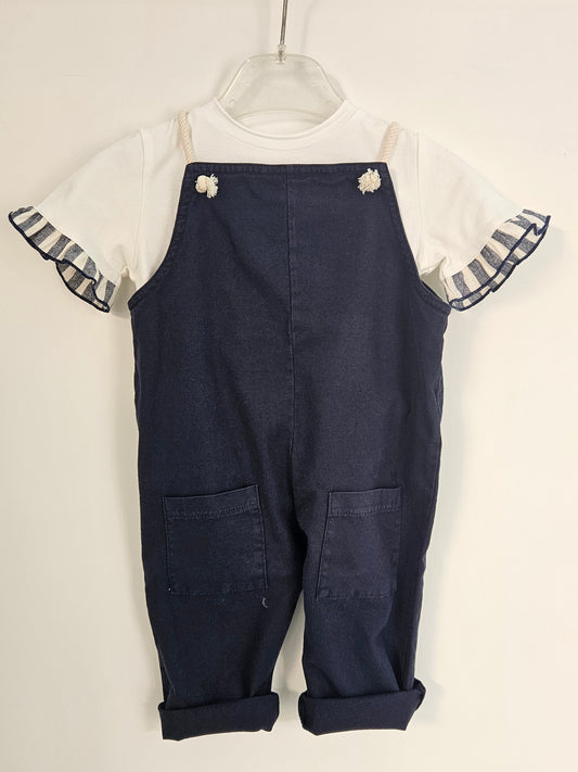 Maperò - Salopette con t-shirt