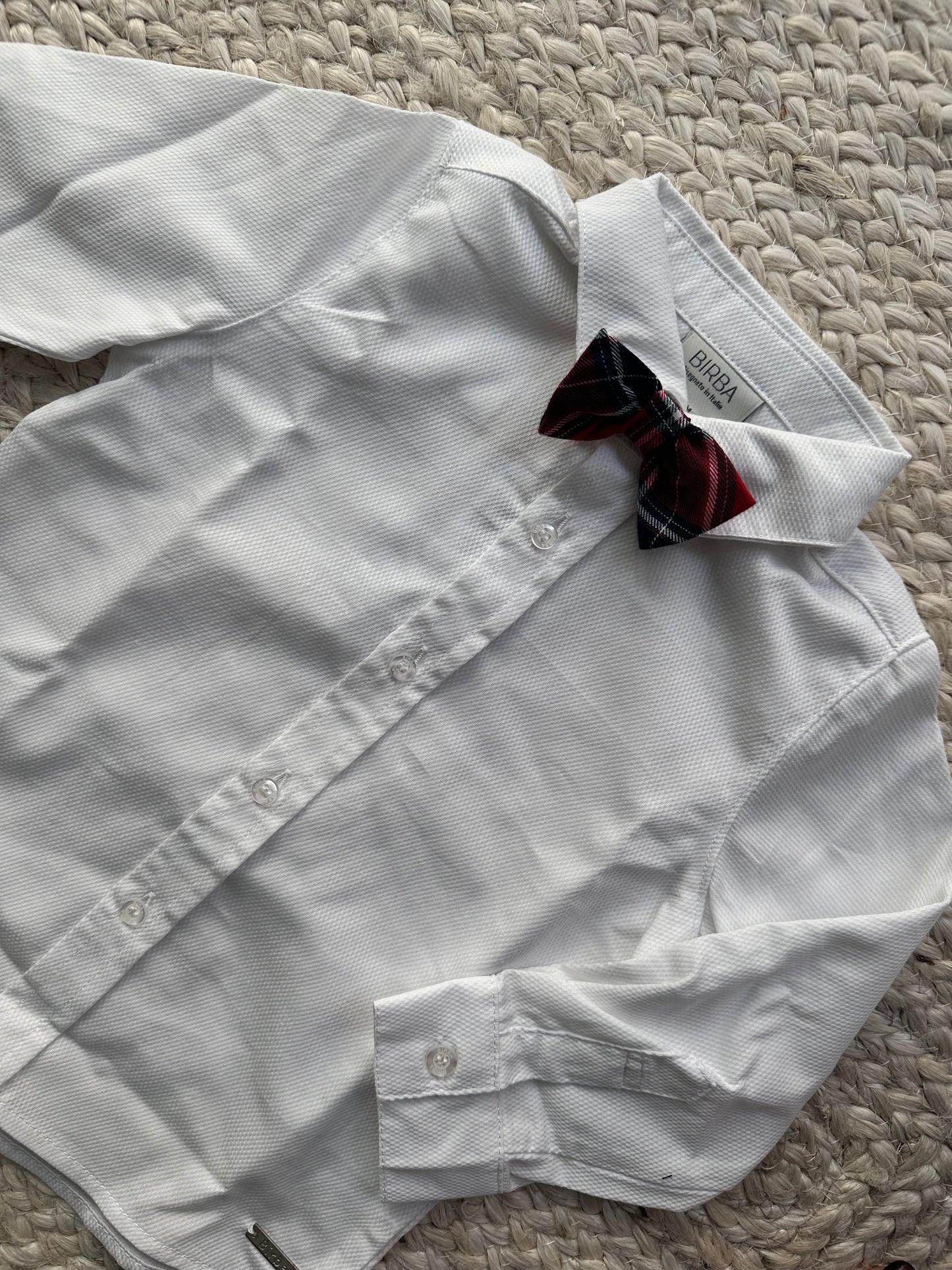 BIRBA TRYBEYOND - Camicia con papillon scozzese