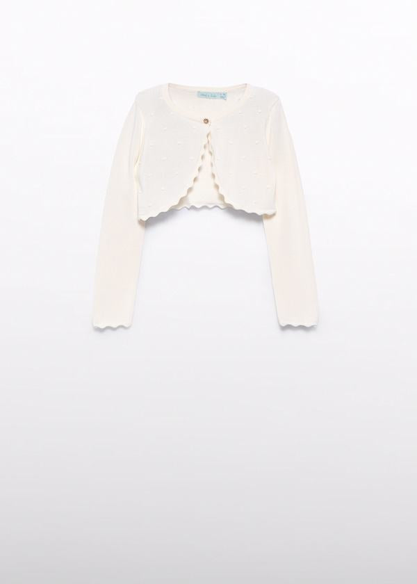 Abel & lula - Cardigan tricot onde