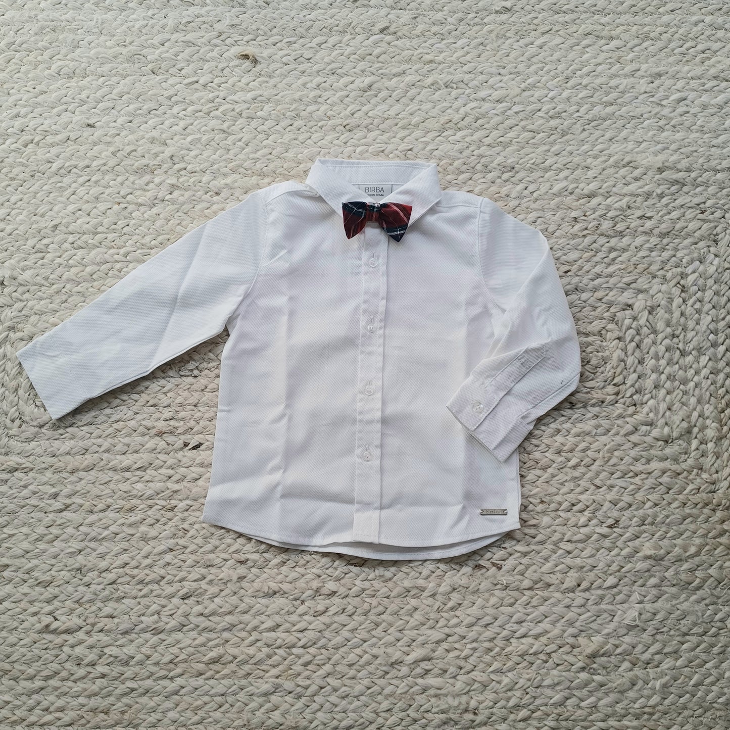 BIRBA TRYBEYOND - Camicia con papillon scozzese